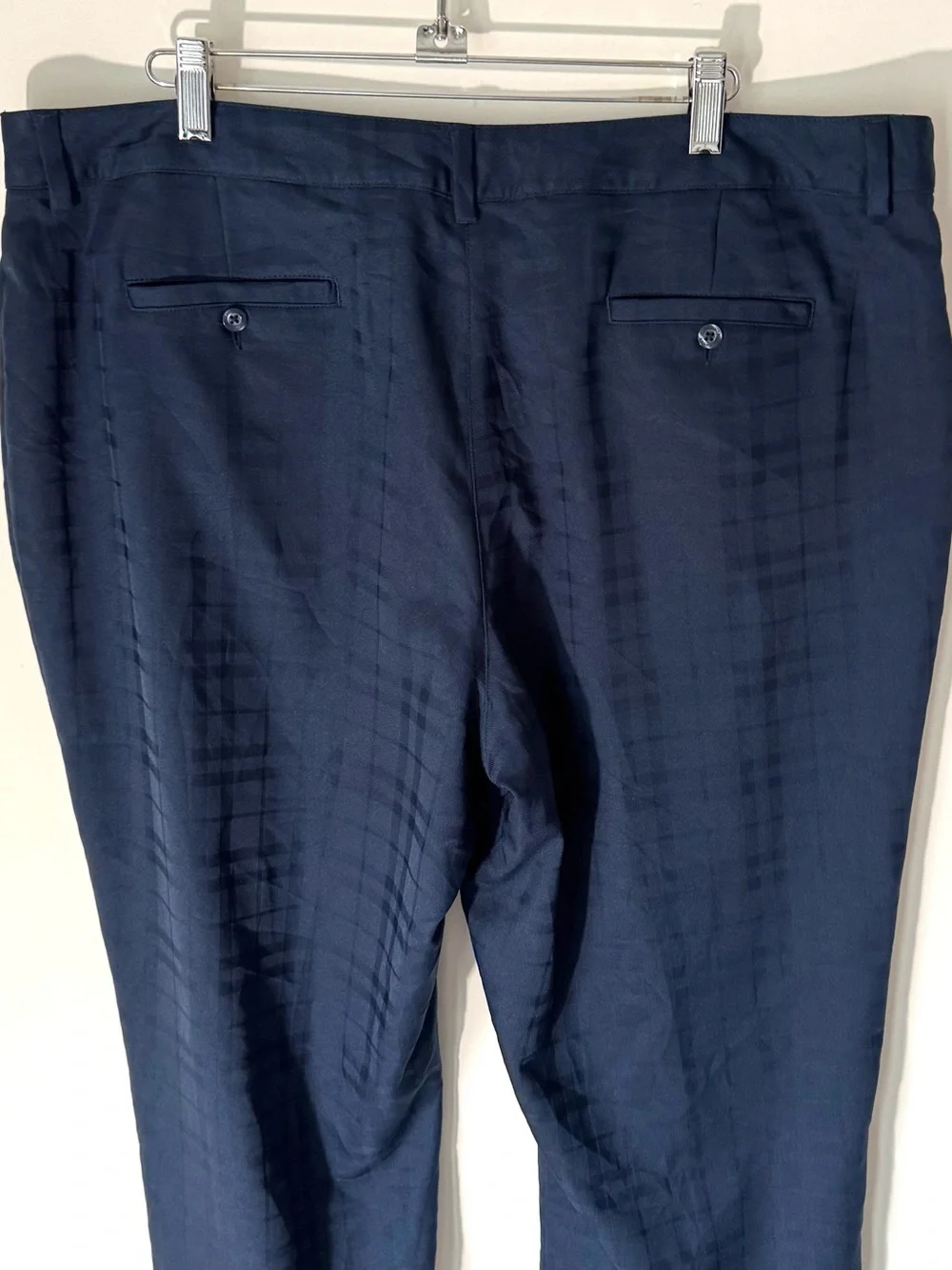 Lady Hagan navy blue plaid Athletic Golf Pants
